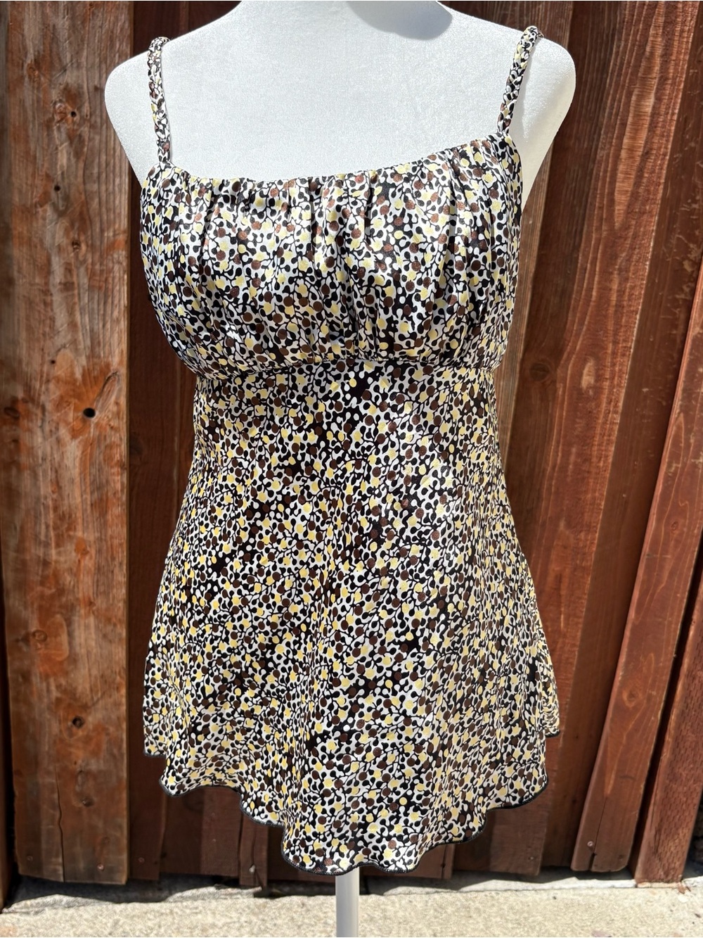 Y2K Byer California Babydoll Floral Cami Top M